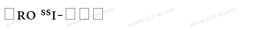 Pro SSi字体转换